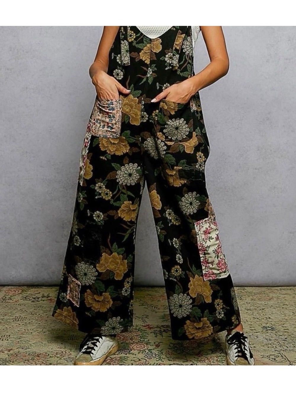 POL Patchwork Overalls - Picture 2 of 8